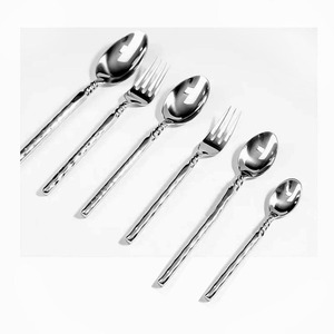 Fournitures en gros de l'Inde argent poli dîner ensemble de couverts de luxe couverts en acier inoxydable pour la maison ustensiles de cuisine - Product Image 1