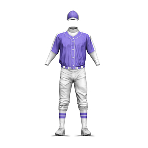 Nouveauté, uniforme de baseball personnalisé avec logo, ensemble de vêtements de sport, respirant, séchage rapide, polyester/coton pour adultes - Product Image 3