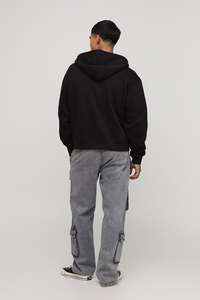 Sweat-shirt à Capuche Slim Fit en Coton 500 Gsm pour Homme, Taille Plus, Unisexe, Logo, Sérigraphie de Haute Qualité - Product Image 2