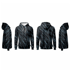 เสื้อสวมหัวมีฮู้ดแขนยาวแบบลำลองเปิดไหล่ของผู้ชายโลโก้ออกแบบได้ตามต้องการ - Product Image 2