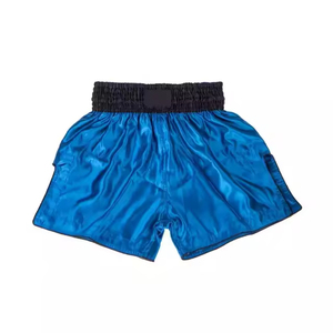 Venta al por mayor de pantalones cortos de Muay Thai para hombres, pantalones cortos de entrenamiento y lucha de Kickboxing con estampado personalizado, pantalones cortos de boxeo Muay Thai de alta calidad - Product Image 5