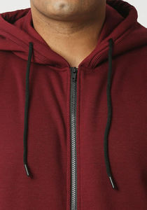 เสื้อฮู้ดผ้าฟลีซสำหรับผู้ชายพิมพ์ลายได้ตามต้องการผ้าคอตตอนผสมสำหรับฤดูหนาว - Product Image 5