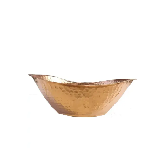 Attractive piece Kitchen Utensil Copper Bowl Round Shaped with Kitchen Salad Bowl Mixing Bowl for Best sale