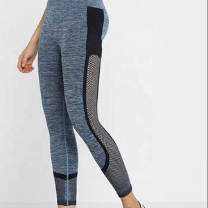Leggings de yoga pour femmes, vêtements de sport en spandex personnalisés avec logo 2026, taille haute, pantalon de yoga pour la salle de sport, entraînement, fitness, taille élastique - Product Image 3