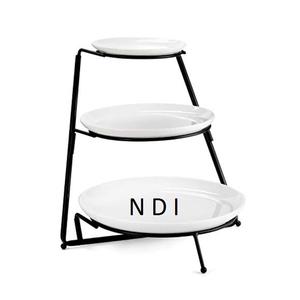 Soporte de pastel de madera de 2 niveles de alta venta, soporte de pastel de fruta decorativo multiusos para servir frutas, diseño exclusivo, acabado de nogal - Product Image 2