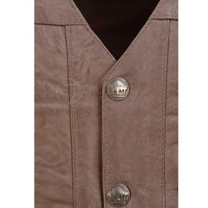 Bonne qualité 100% cuir fait mode gilet prix raisonnable hommes vêtements gilet en cuir - Product Image 4