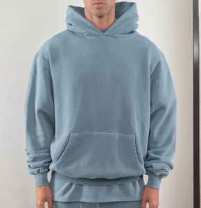 Sweat à capuche surdimensionné Sudaderas en coton français de haute qualité en coton épais French Terry - Product Image 5