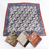 Haute qualité en mousseline de soie coton soie foulard carré personnalisé impression numérique Bandana à la mode été accessoire hommes femmes en gros