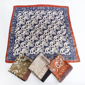 Bufanda cuadrada de seda de algodón de gasa de alta calidad, pañuelo con estampado Digital personalizado, accesorio de verano a la moda para hombres y mujeres, venta al por mayor - Product Image 3