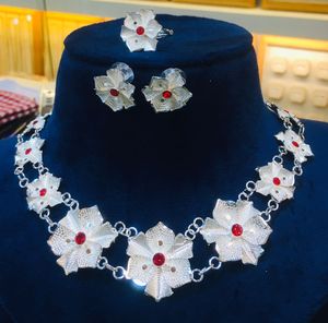 <b>Silver</b> 925 Stainless Steel Classic <b>Crystal</b> <b>Necklace</b> Women Fashionable Luxury Wedding Parties Exported USA France Comoros Mayotte - Product Image 1