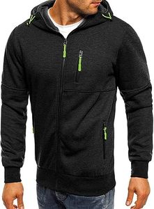 MOQ bajo al por mayor de los hombres de peso pesado personalizado impreso bordado Zip Hoodies Casual Zipper-Up French Terry Full-Zip Winter - Product Image 5