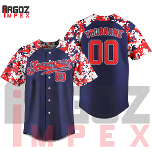 Jersey de béisbol y softball de fabricación profesional transpirable con gráficos sublimados vibrantes y nombre de equipo bordado - Product Image 3