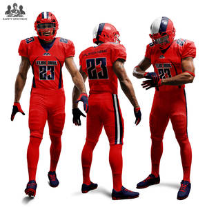 Conjunto de Camiseta y Pantalones de Fútbol Transpirables de Manga Corta para Tallas Grandes |   Uniforme de Fútbol Americano |   Pedido al por Mayor OEM - Product Image 5