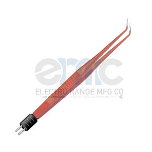 ERMC T226 Forceps Bipolar terisolasi, ujung sudut lurus anti lengket dua Pin AS instrumen bedah baja pas 2025 - Product Image 1