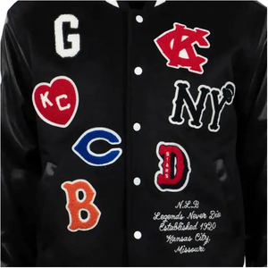 Wholesale Breathable Quick Dry Wool Liner Baseball <b>Jackets</b> <b>Long</b> Sleeve Embroidery Custom Letterman Oversize Varsity <b>Jacket</b> <b>Men</b> - Product Image 6