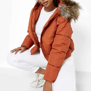 2025 chaqueta acolchada de alta calidad para mujer, chaqueta más cómoda para mujer, Chaquetas vaqueras bomber con capucha - Product Image 3