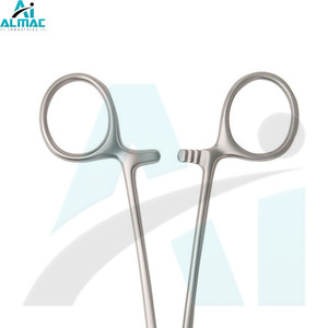 Fórceps de arteria recta de acero inoxidable duradero ALMAC Control hemostático manual Sujeción vascular para quirófanos Clínicas - Product Image 5