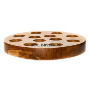 Portavasos de madera maciza de gran tamaño y gran calidad, diseño admirable, portavasos de madera hecho a mano de madera pura a bajo precio - Product Image 5