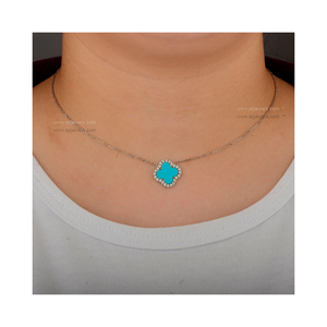 Collar con Colgante de Diamantes TQ de Oro de 14k, Joyería India para Mujer, Novedad de 2023, Disponible en 10k/18k - Product Image 5