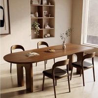 Mesa de comedor de madera modular diseñada para conversión de oficina en casa versátil o apartamentos urbanos multifuncionales