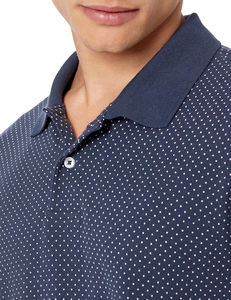 Polo de piqué de algodón de corte regular para hombre de alta calidad al por mayor, Polo de hombre de talla grande con estampado de letras lavadas de diseño personalizado - Product Image 5