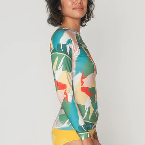 <b>Women</b> Gym <b>Rash</b> <b>Guard</b> OEM Custom Printing Sublimation Fitness Sports Wear Comfortable <b>Women</b> spandex polyester <b>Rash</b> <b>guards</b> - Product Image 2