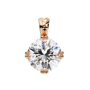 Pendentif en or 18 carats avec diamant de laboratoire pour femme, élégant et éblouissant - Product Image 4