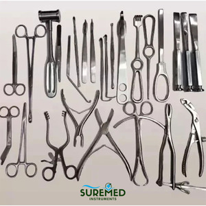 ชุดเครื่องมือผ่าตัดกระดูกขั้นพื้นฐาน 25 ชิ้น ทำจากเหล็กกล้าไร้สนิม สำหรับการผ่าตัดกระดูกและข้อ - Product Image 4