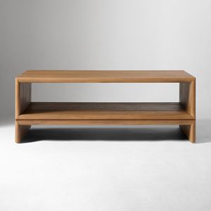 Table basse rectangulaire carrée en bois massif au design moderne pour salon et hôtel, meubles en bois - Product Image 5