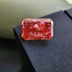 Diamant rose de 2,03 carats de haute qualité, cultivé en laboratoire, taille radiante, CVD, rempli pour bijoux, brillance époustouflante, couleur rose rare - Product Image 3