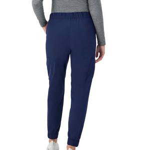 Offre Spéciale taille haute sans couture femmes pantalons pantalons sport Fitness décontracté coton Polyester taille élastique avec poche bleu marine - Product Image 2