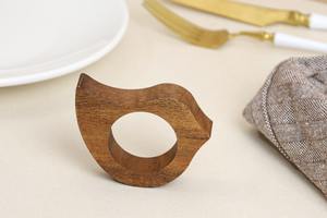 Hôtel Western Restaurant Serviette Boucle Bois Perles Anneau Ficelle Frange Décoration Creative Porte-Serviette Anneau - Product Image 4