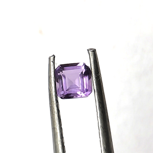 Amatista Natural de Brasil 3x3mm Asscher Facet 0,14 Cts Piedra preciosa suelta de corte elegante cuadrado de amatista de alta calidad para la fabricación de joyas - Product Image 2