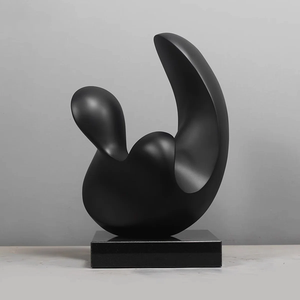 Sculpture antique et intérieure moderne en aluminium, accessoires d'ornement, artisanat d'art en gros, sculpture dorée de luxe décorative pour la maison - Product Image 4