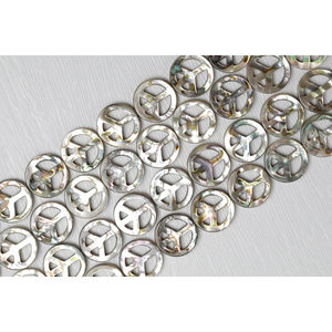 Boutons symboles de la paix - Boutons décoratifs pour travaux manuels - Product Image 1