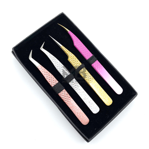 แหนบขนตาปลอมสำหรับต่อขนตาปลอมปลายแบบกำหนดเองและแหนบสี - Product Image 1