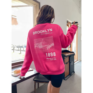 Vente à chaud Pull à capuche pour femme Impression personnalisée Nouvelle mode avec logo au dos Prix de gros - Product Image 3