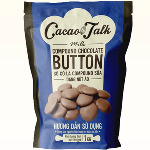 Usine OEM/ODM Vente en gros Chocolat composé de haute qualité Bouton de lait Cacao 1KG Bonbons sucrés amers Prix de gros - Product Image 1