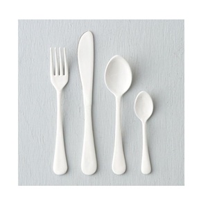 Juego de cubiertos de latón y acero inoxidable de 5 con chapado en plata para juegos de cubiertos de diseño de rama de restaurante a bajo precio - Product Image 6