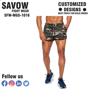 Shorts de sport légers pour hommes, ultra-légers, en tissu à séchage rapide, avec doublure respirante, cordon de serrage élastique, taille haute, motif imprimé, 100% - Product Image 4