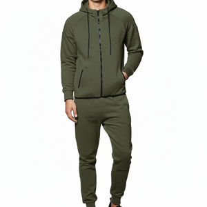 Customized Men's Zipper <b>Hoodie</b> Tracksuit Sportswear Casual Full Zip High Quality Manufacturer For Winter Wear Regular Fit - Product Image 2