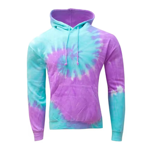 Tie Dye Hoodie <b>Purple</b> Pullover Style Sweatshirt For Men Custom Made Hip Hop Streetwear Men <b>Hoodies</b> - Product Image 3