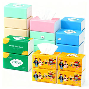 Caja de pañuelos faciales ecológicos, higiénicos y desechables, hechos para limpieza del hogar, hostelería y uso en oficinas. - Product Image 3