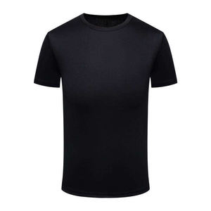Custom 300gsm Eco-Friendly Formal <b>Turtleneck</b> Collar Silk Screen Printed Graphic Tee for <b>Men</b> Polyester/Cotton - Product Image 2