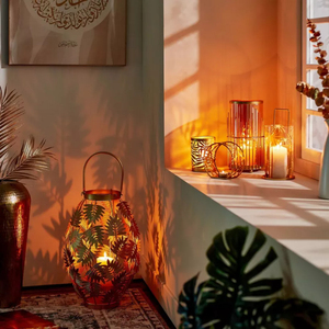 Bougeoir classique Admirable Design Support en métal en fer pour la décoration du Ramadan Forme personnalisée avec pot de bougie Unique en béton - Product Image 6