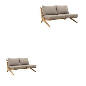 Mobilier extérieur Mobilier de jardin Canapés Canapé Hôtel Villa Extérieur Patio en bois Coussins imperméables Style décontracté Mobilier de jardin - Product Image 4