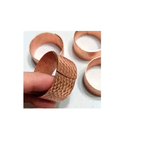 Rond de serviette en cuivre de haute qualité vente chaude rond rond rond porte-serviette en cuivre dessus de table pièce maîtresse de qualité - Product Image 3
