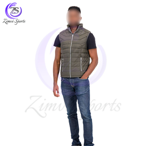 Ropa de invierno Contraste Color Top Trendy Stand Collar Chaleco casual acolchado, producto de la mejor calidad Chaleco acolchado con tarifa al por mayor - Product Image 2