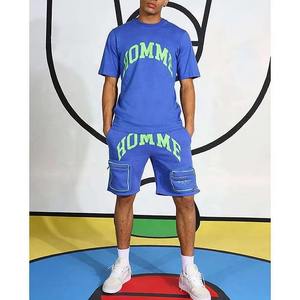 Trending Men's Summer Set Venta al por mayor Logotipo personalizado Traje de dos piezas para casual y ropa deportiva - Product Image 4