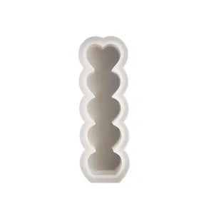 Silicone mold epoxy resin process 5 love candle mold is suitable for DIY candle aromatherapy